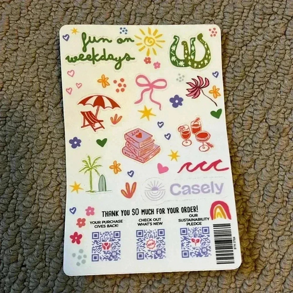 Fun on weekdays Casely stickers - Picture 1 of 1